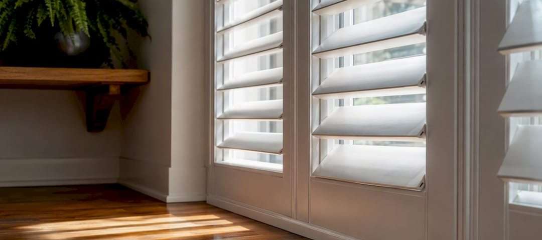 Plantation shutters tilting for light control in home