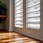 Plantation shutters tilting for light control in home