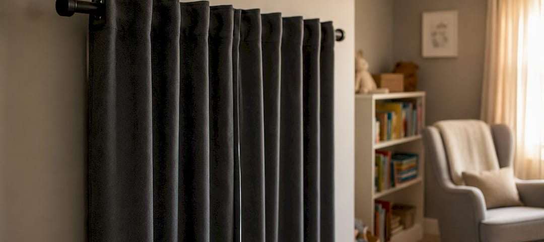 1787920308779_Nursery-window-with-blackout-curtains-sealing-light | Drapery Company Nursery window with blackout curtains sealing light