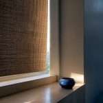 Woven shade edge showing narrow daylight gap