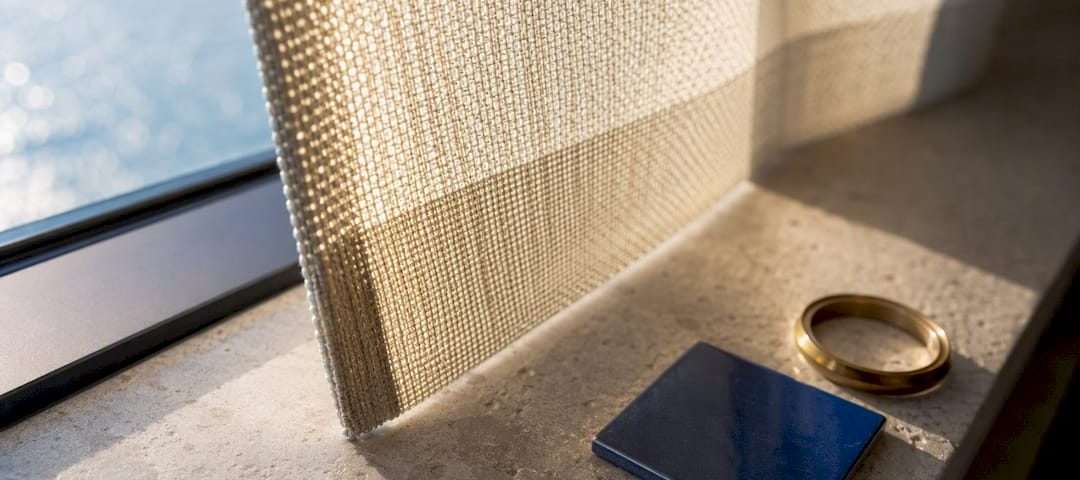 Performance drapery fabric in Florida sunlight