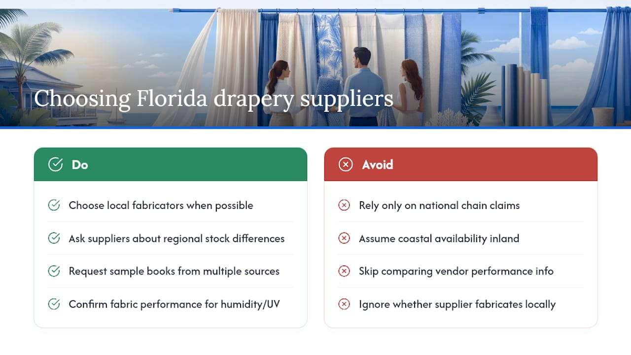 Where Can You Find Drapery Fabric Suppliers Across Florida? — overview diagram