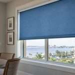 Motorized roller shade in a home